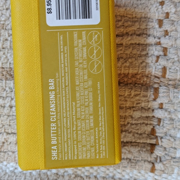 NEW Lot Of 2 Shea Cleansing Bars Bath Body Works Cobalt Cove Golden Burst Soap - Picture 6 of 6